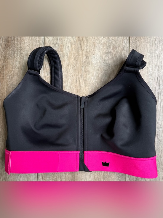 SHEFIT Other - Black & Hot Pink Front-Zip Women's She Fit Flex Sports Bra 3 luxe